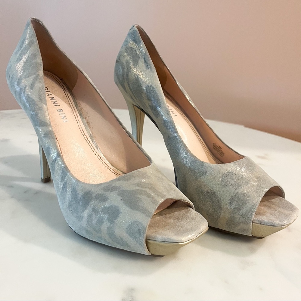 Gianni Bini Silver Stiletto Heels